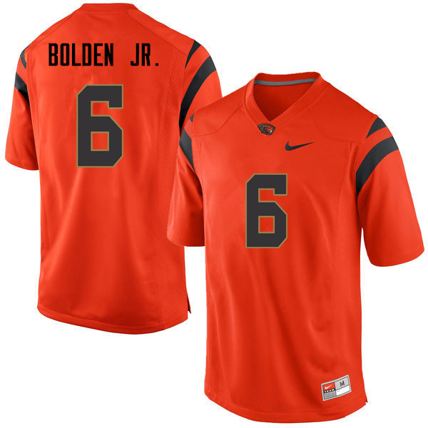 Men Oregon State Beavers #6 Victor Bolden Jr. College Football Jerseys Sale-Orange - Click Image to Close